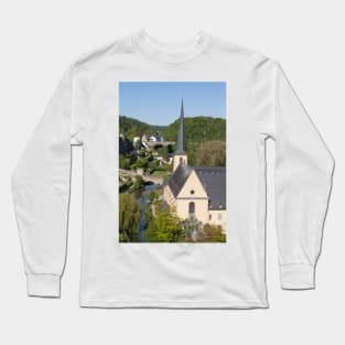 Europe; Luxembourg; Luxembourg; City; Church; Abbey; Neumunster Long Sleeve T-Shirt